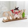 Wooden Santa Claus Snowman Ornaments Christmas Decorations For Xmas Tree Hanging Pendant Table Decor Navidad