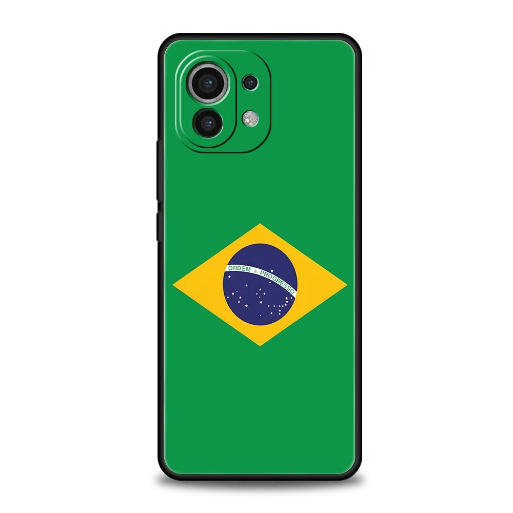 

Large Brazil Flag Phone Case For Xiaomi 17 14 15 13 14T 13T 12T 11T Pro 12 11 Lite Poco X7 X5 X3 NFC F7 F6 Soft Cover Xiaomi 14T Pro
