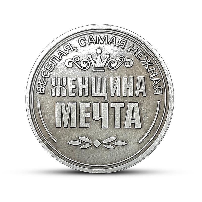 Russian Rose Commemorative Coin Russian Moheta Commemorative Coin Lucky Coin MIT