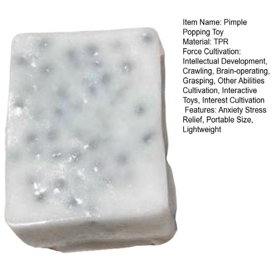 1/2/3/4Pcs Pimple Popping Fidget Toy Kids Teens Stress Relief Acne Popping Game Decompression Squeeze Sensory