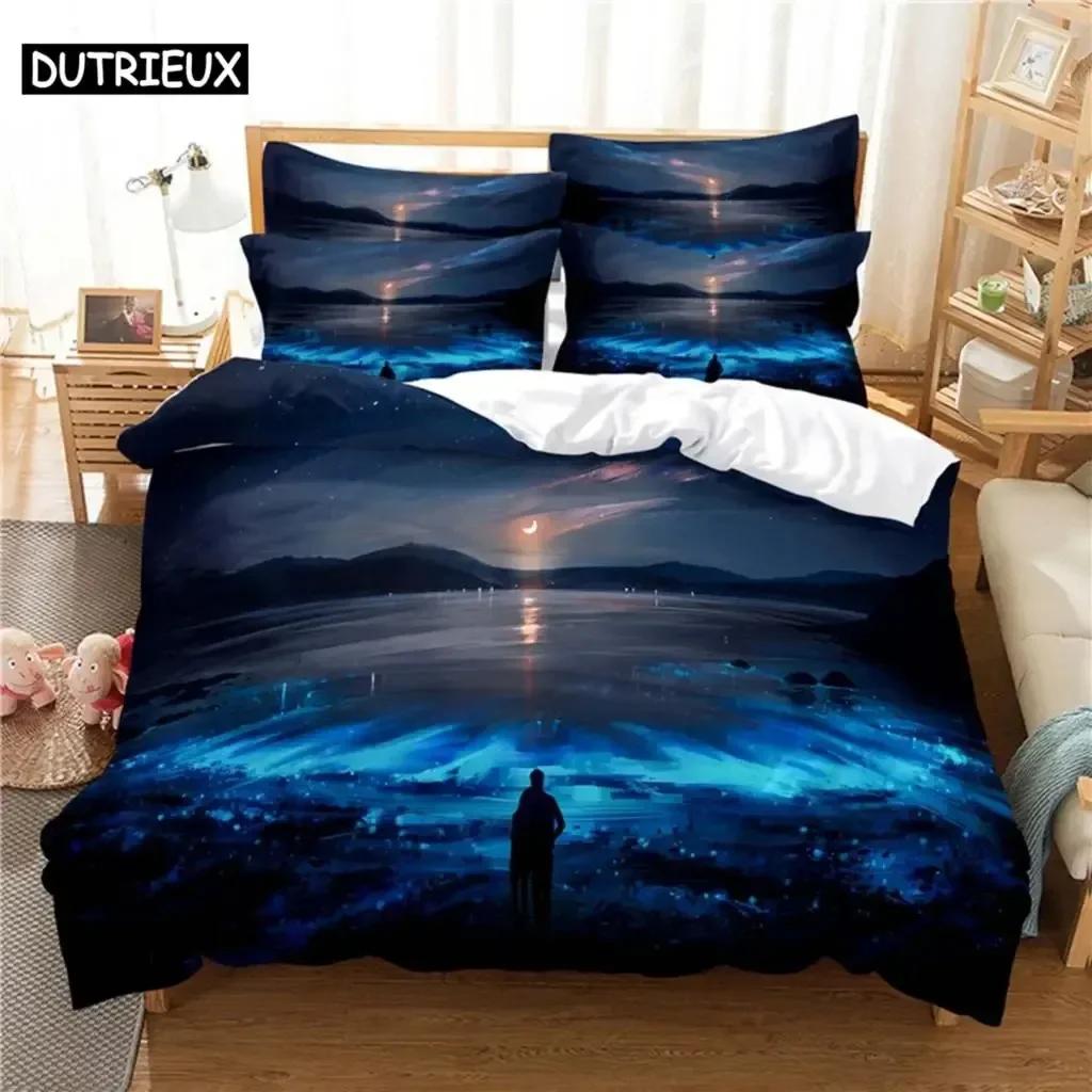 Comforter Starry Night Bedding Set For Bedroom Soft Modern S Comefortable Kids And