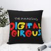 The Amazing Digital Circus Square Pillow Case Pomni Ragatha Caine Cushion Covers Zippered Decor Pillowcase for Home