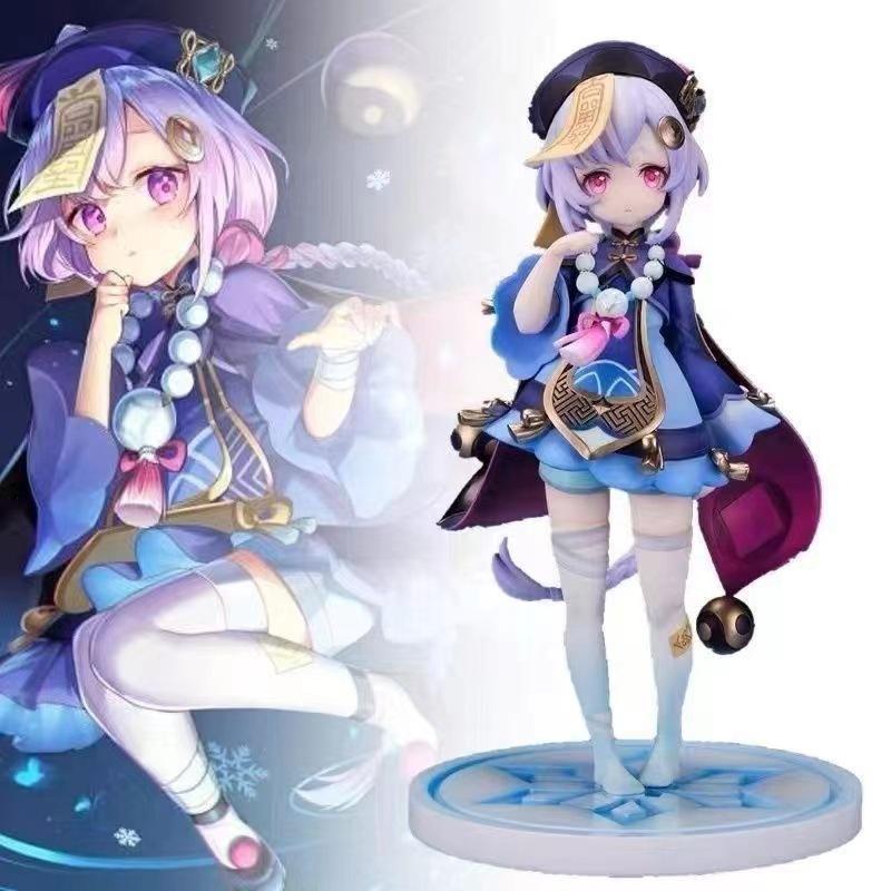 Anime Genshin Impact Figuren Qiqi Pop Actie PVC Model Verzameling Kamer Decoratie Speelgoed Voor Verjaardag Kerstcadeau