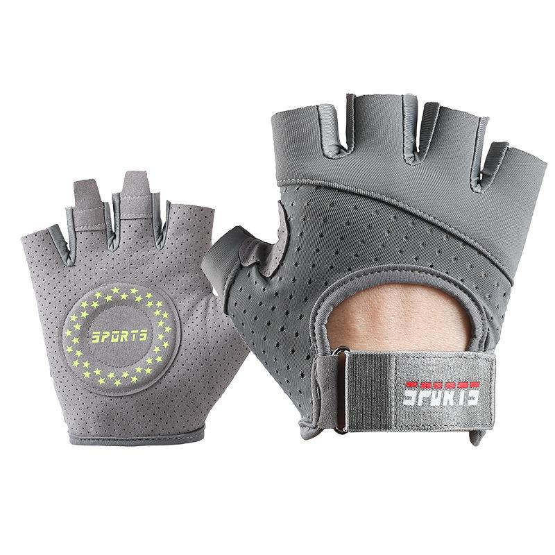 Women's Fitness Gloves for Summer Thin Non Slip  Wear Resistant  Iron Resisting Exercise Anti Cocooning Half Finger Men's Sports Cycling Gloves