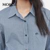 MO&Co. Women's Brushed Cotton Long-Sleeved Shirt