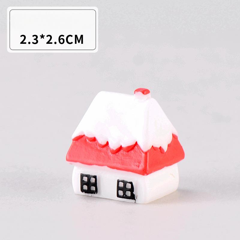 Christmas House Decoration Handicrafts Ornaments Display Items Photography Props Cartoon Castles Snow Scenes Small