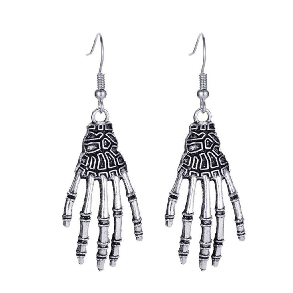 Skull Earrings Big Long Fashion Punk Jewelry for Women Girls Ladies Accessories