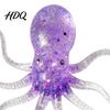 Handheld Stress Reliever Mini Glitter Octopus Squeeze Toy, Simulated Relief Sea Animal Fidget Toy Soft Shaped for Relaxation