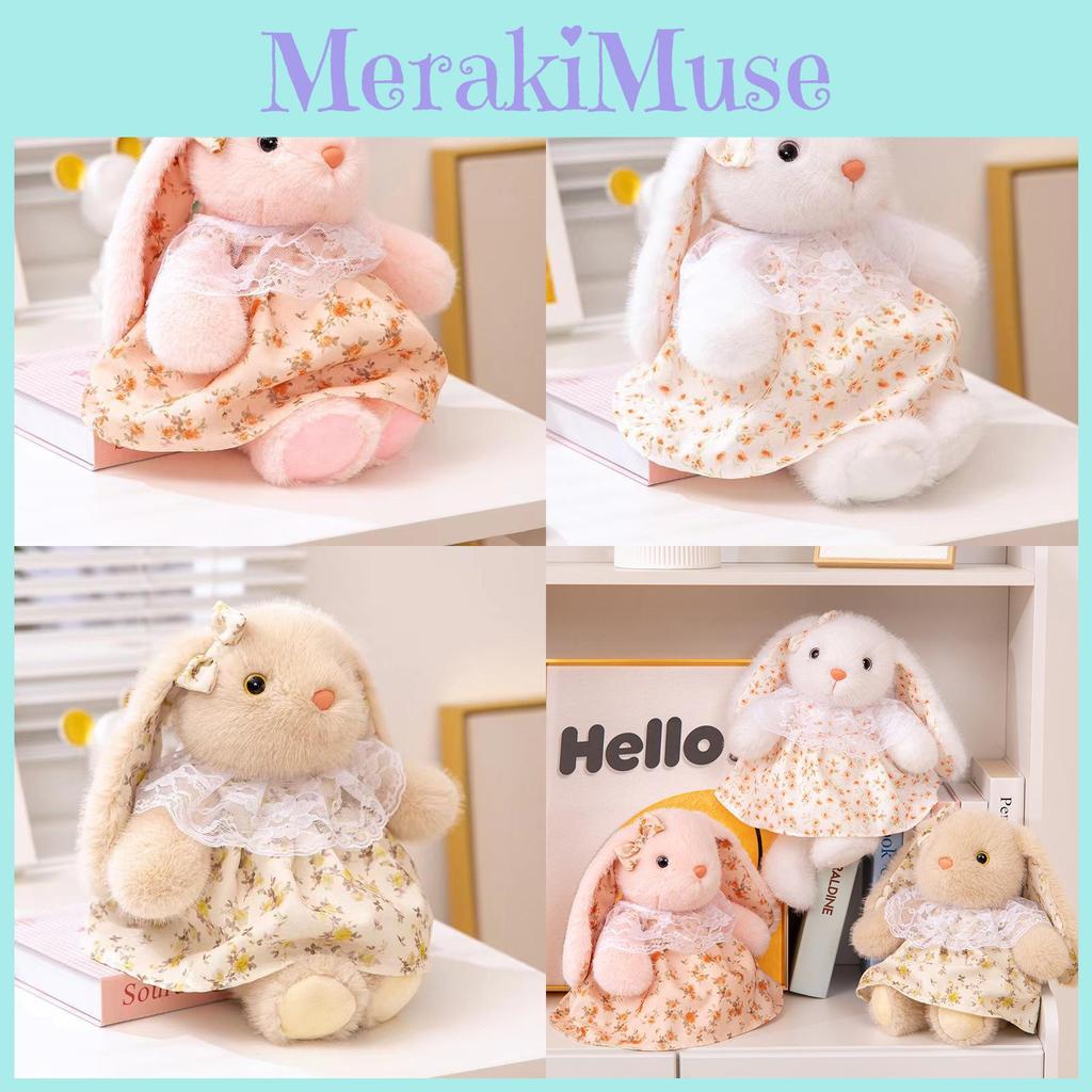 Flower Skirt Wear Rabbit Plush Toy Cute Animal Stuffed Doll Kids Birthday Gift
