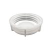 IBC 3" Butterfly Valve Cover, DN80, 100mm ID, White Plastic