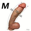 Super Large 14.17'' Dildo with 3.1'' Bulbous Head – Soft Dual Layer Silicone, Suction Cup, for Men and Women