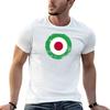 Vintage Italian Mod Target TShirt Plus Size Workout Short Sleeve Top