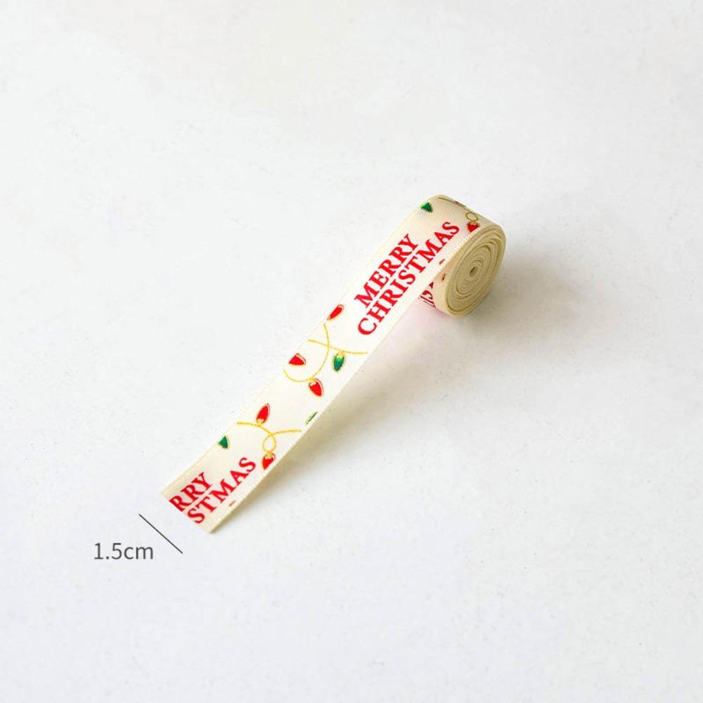 2M Dacron Christmasn Ribbon Red Gift Wrapping Ribbon Holiday Decor Gift Packing  Christmas