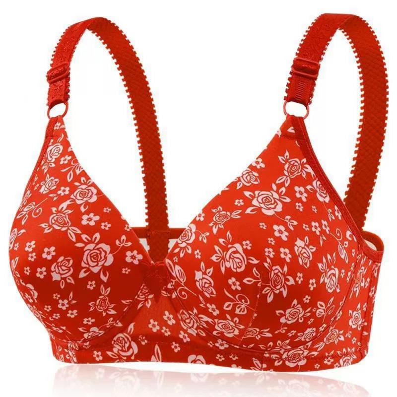 

Women Floral Printed Bra Comfortable Bra XL