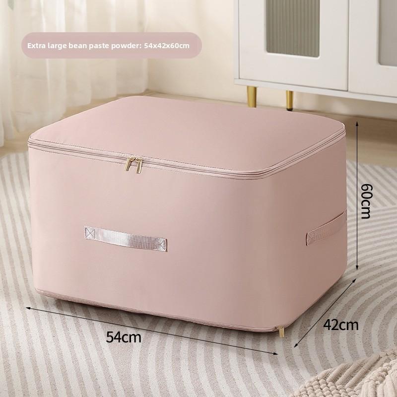Cotton Quilt Storage Bag With Compression Design For Travel And Bedroom Organization