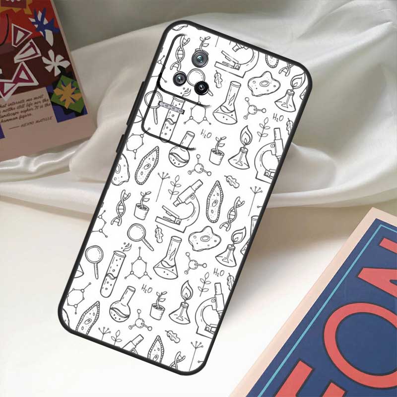 Biology Chemistry Case For Xiaomi 17 14 15 Ultra 13T 14T 15T Pro POCO F8 Ultra F7 F5 F6 X3 X5 X6 X7 Pro Coque