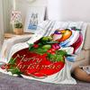 Christmas Gnome Holly Blanket Soft Throw Blanket For Home Bedroom Bed Sofa Travel Office Solid Christmas Blanket