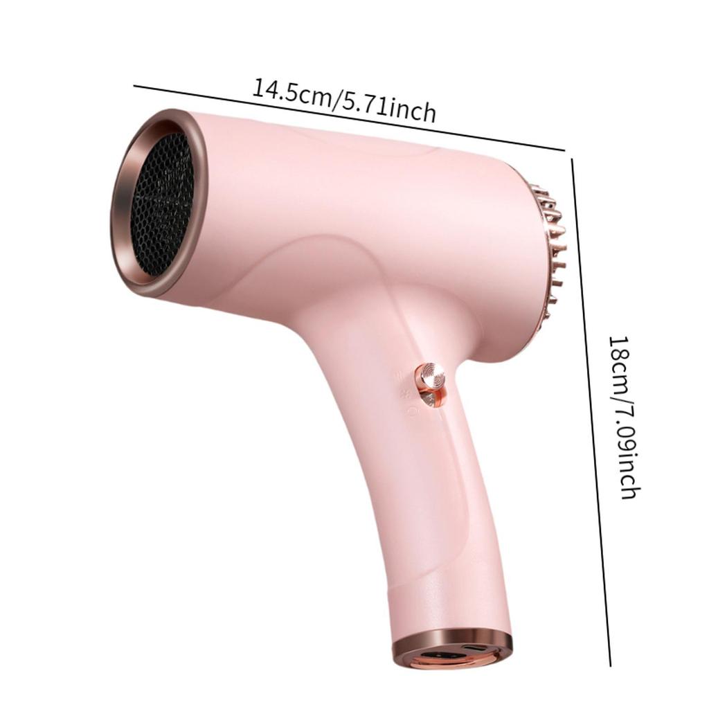 Vysoušeč vlasů Nastavitelná teplota 500 W Lehký Rychleschnoucí Vysoušeč vlasů Ochranný Fén pro Hotel Salon Domov Cestování Ženy Muži
