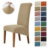 Plus Size Jacquard Dining Room Chair Covers High Back Large Kitchen Desk Chair Case Adjustable Seat Cover for Banquet Home
