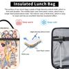 Candy Candy Lunch Bag  School Lunch Box For Child Funny Graphic Tote Food Bags Waterproof Portable Insulated Cooler Bag
