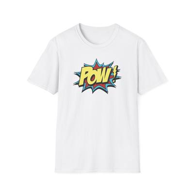 Cartoon Fight Scene Pow T-shirt Tee, Comic Book Shirt, Street Fighter Top, Graphic Novel