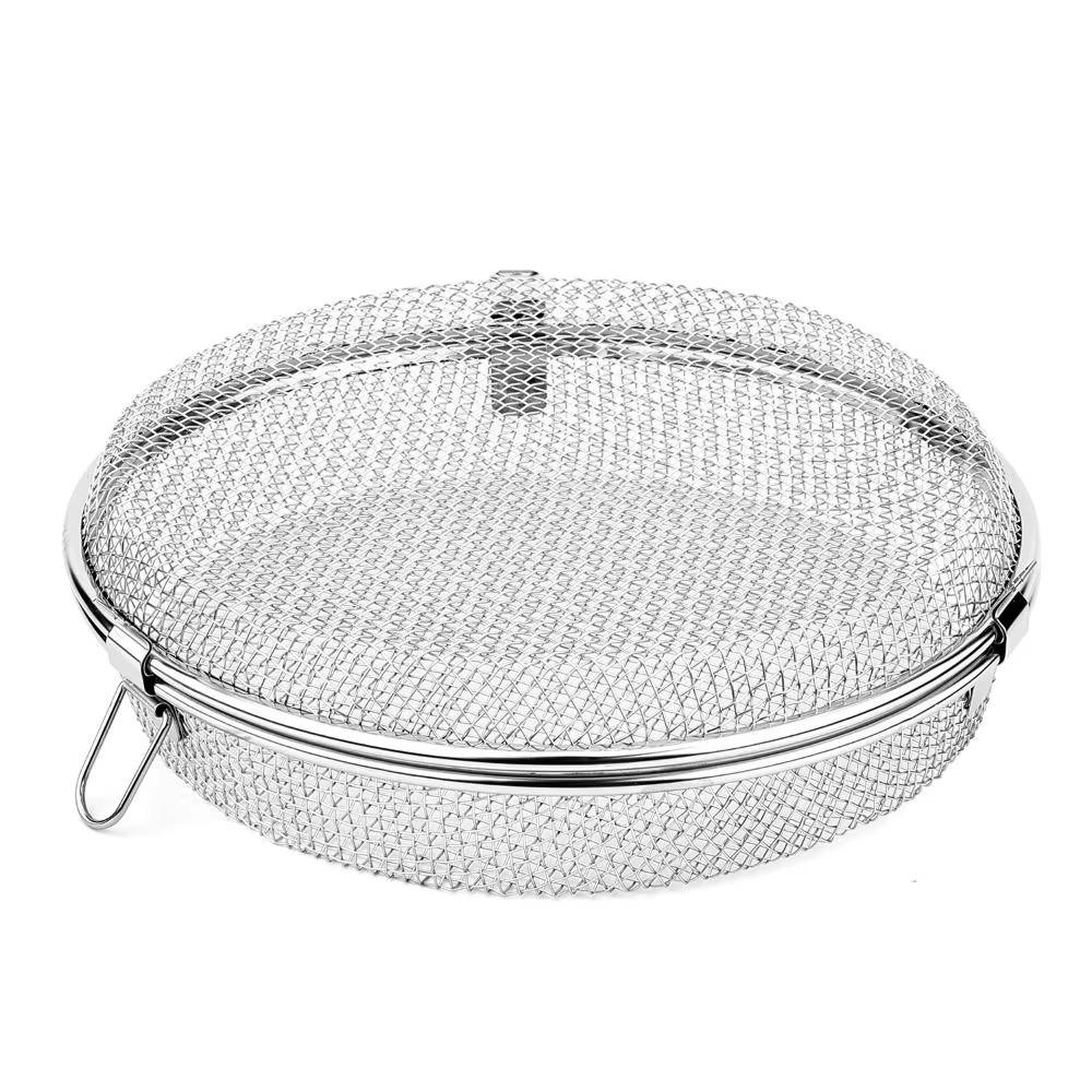 

Rust-proof Draining Basket Quickly Drain Oil Food Storage Baskets Kitchen Organization срібний