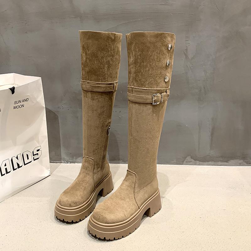 

Women s retro fashion versatile lightweight comfortable warm thick sole comfortable non-slip sports casual boots 40 хаки