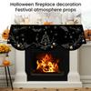 Merry Christmas Fireplace Decoration Fabric for Holiday Party
