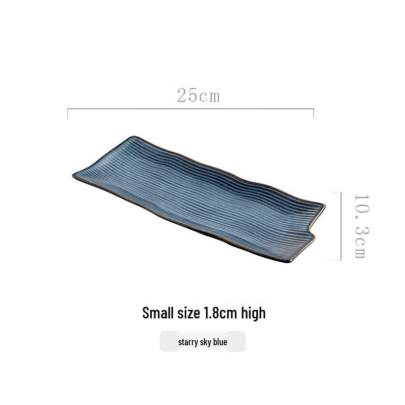 Abay Japanese Style Rectangular Ceramic Sushi Plate