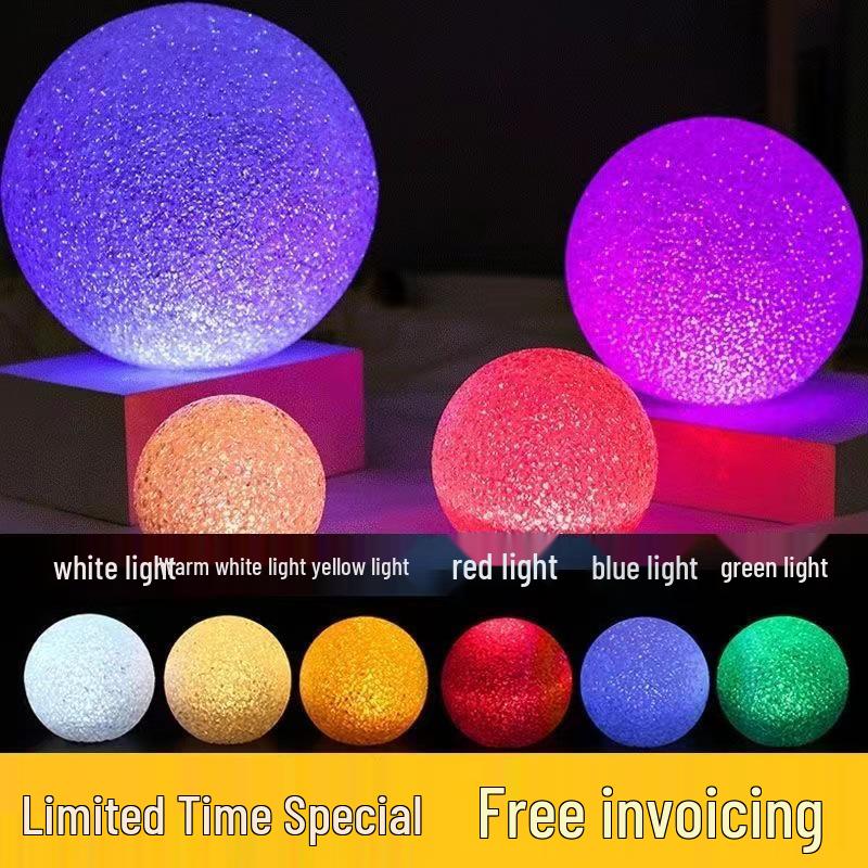 

Handheld Glowing Crystal Ball LED Stage Lights - Colorful String Lights for Performances and Decor 5cm Ball without Strap