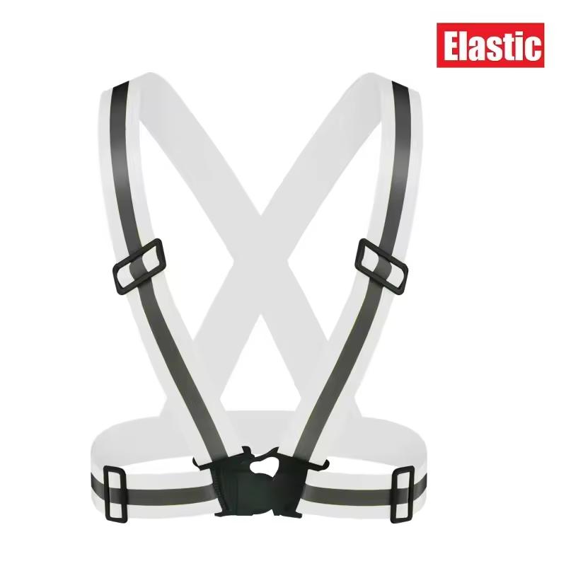 Highlight Straps Adjustable Safety Vest Elastic Band For Adults And Children Running Riding Clothing 12 Colors