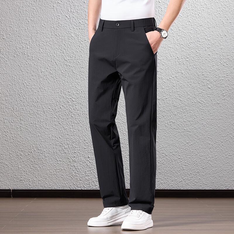 Yiliteng Men s Ice Silk Four-Way Stretch Casual Pants (YTMSDKYF6202) 32