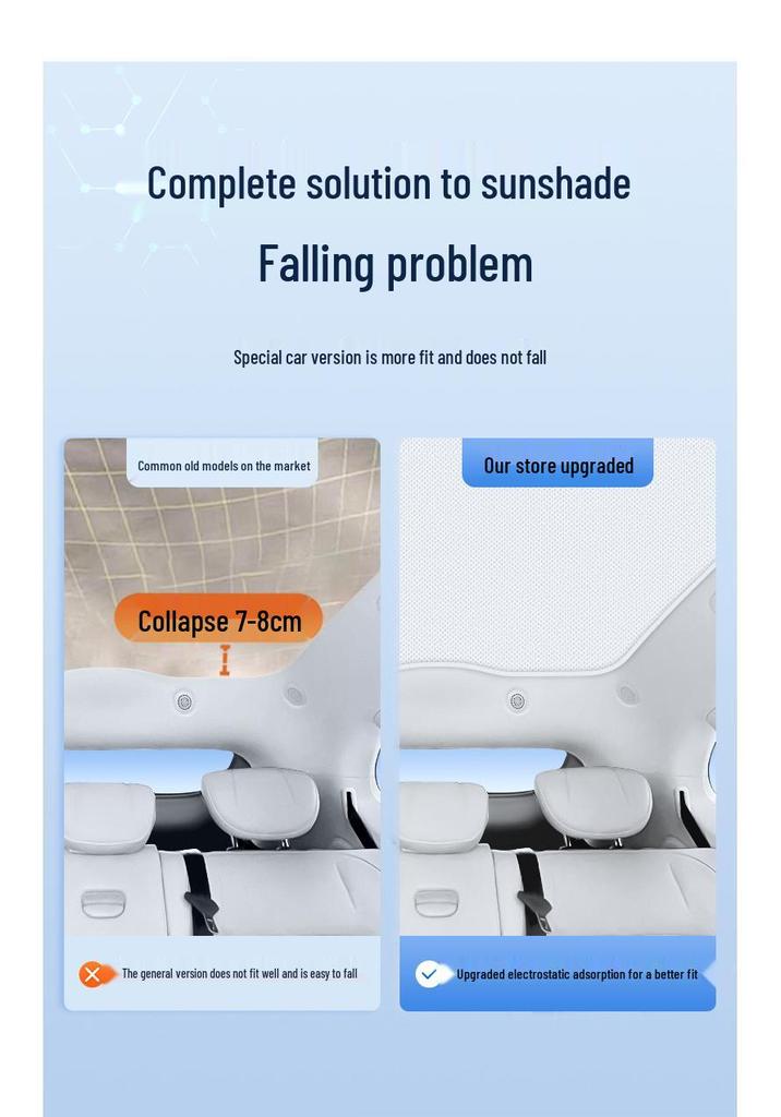 IM L7/LS6/LS7/L6/L7 Silicone Suction Sunroof Sunshade Canopy