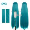 Bubuwig Synthetic Hair 100cm Long Straight Pure Color Cosplay Wigs Over 100 Colors Black White Red Blue Brown Wig Heat Resistant