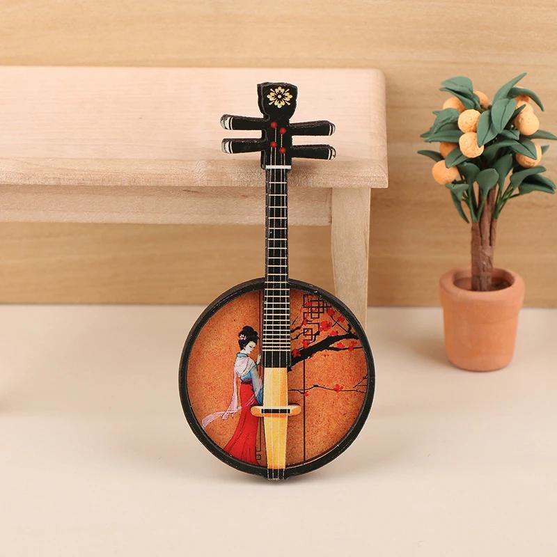 

1:12 Кукольный домик Пипа Гучжэн Гуцинь Модель Кукольный домик Мини Фигурки Национальный Музыкальный Инструмент Декорация Домашнее Рукоделие Украшение