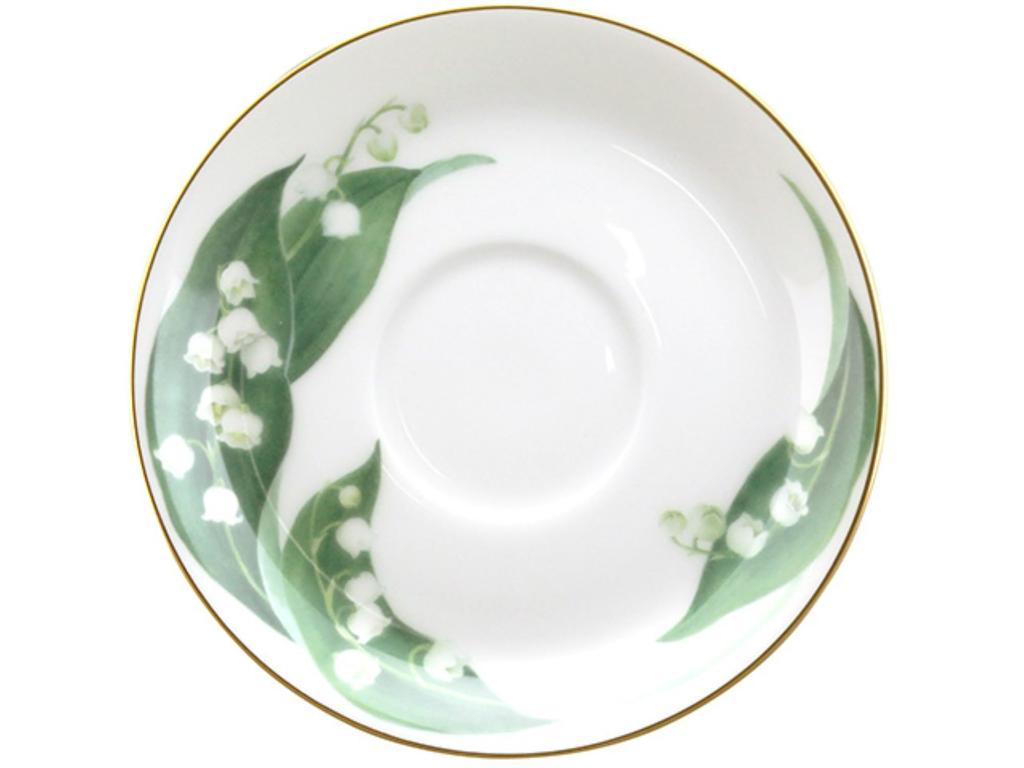 Okura Touen of the Cup Made in "Lily Valley" & Saucer, Coffee/Tea, Approx. 220cc, Japan, 89C/5161