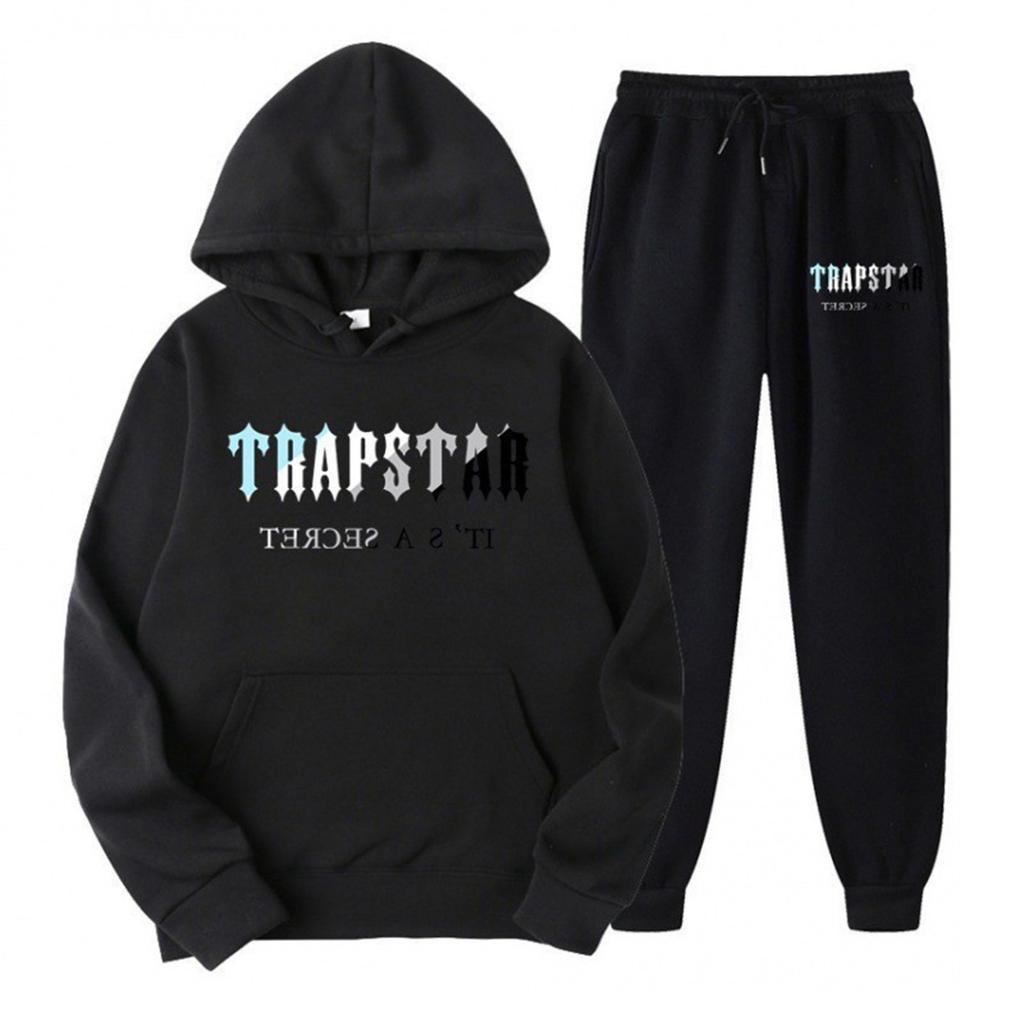 Women's Hooded Athletic Tracksuit Unisex Two-Piece Running Clothing Long Sleeve Pullover Hoodie Sweatshirt + Track Pants Set