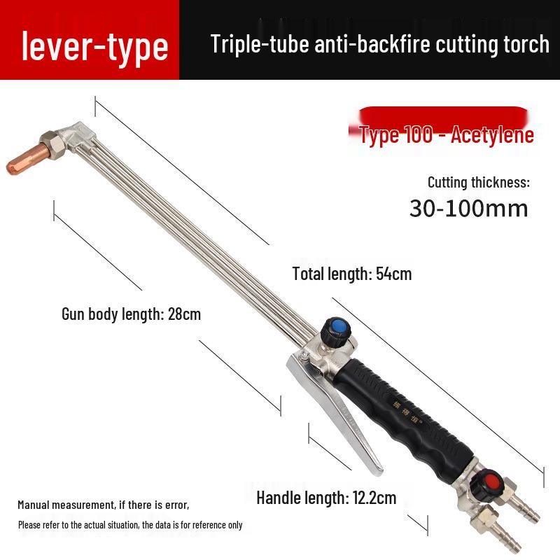 Stainless Steel Explosion-Proof 30 Type Acetylene/Propane/Oxygen Three-Tube Cutting Torch