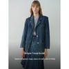 ELLE French Denim Blazer Jacket