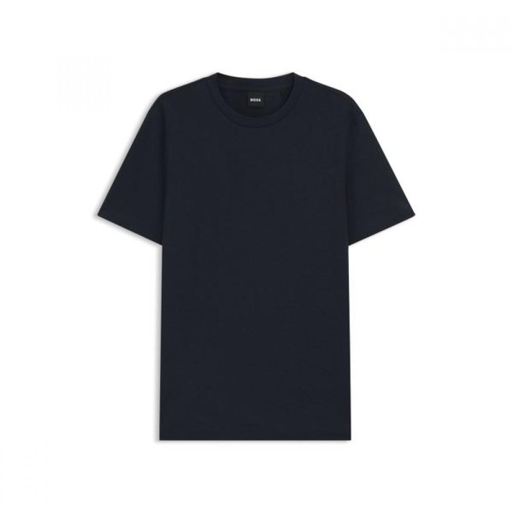 Boss Regular FiT Pique CoTTon T shirT Dark Blue  50521129404 