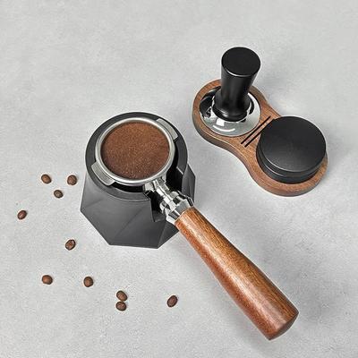 Support de porte-filtre à expresso portable, base réglable en ABS pour poudre de presse à café, support pour porte-filtre 51/53/58mm, tapis de tassage à café