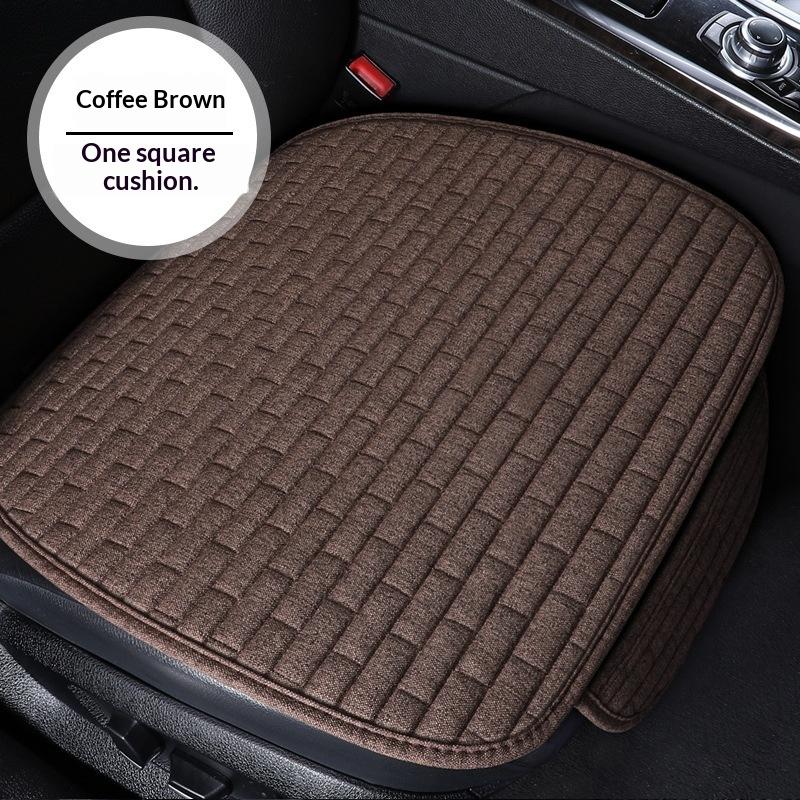 Cuscino Traspirante per Sedile Auto con Imbottitura Morbida in Lino e Supporto Antiscivolo Perfetto per la Guida Quotidiana e i Lunghi Viaggi su Strada