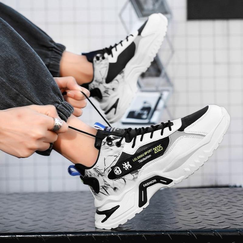 2025 Autumn Men's SportsShoes Trendy Hightop Anti Slip Shoes Casual Versatile Running Footwear Fashion Comfortable Male Sneakers