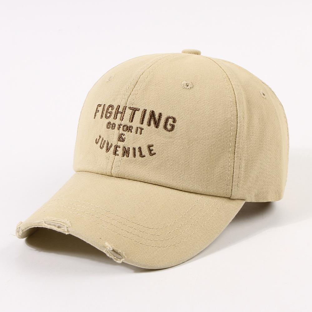 Ladies autumn and winter fashion letter embroidered cap shopping trip student couple sunshade baseball cap