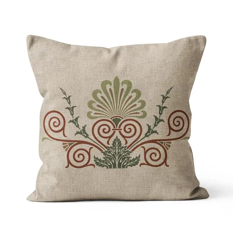 45x45cm Nordisches Böhmisches Muster Polyesterdruck Kissenbezug Dekokissenbezug Modernes Zuhause Sofa Dekokissen