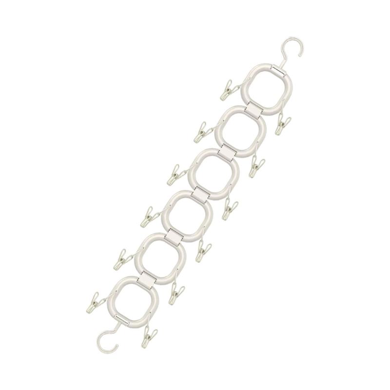 Entryway Hanger Shelf with Adjustable Hook Sturdy Structure Scarves Display Rack