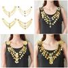 Multi Layer Alloy Coin Tassels Shoulder Chain Necklace Shoulder Accessory for Fashion Forward Women Seeking Unique Style