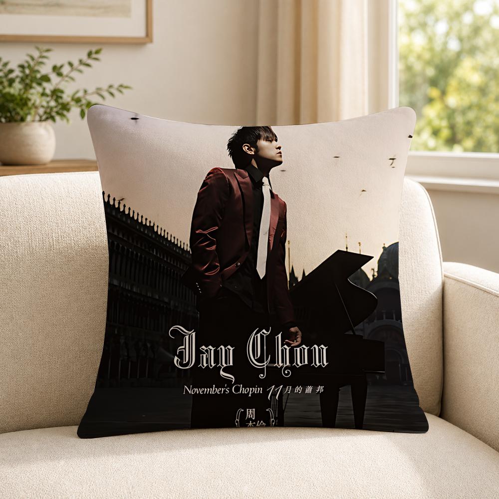 Singer JJay CChou Cushion Cover Soft Short Plush SkinFriendly Cushion Case for MultiScene Use