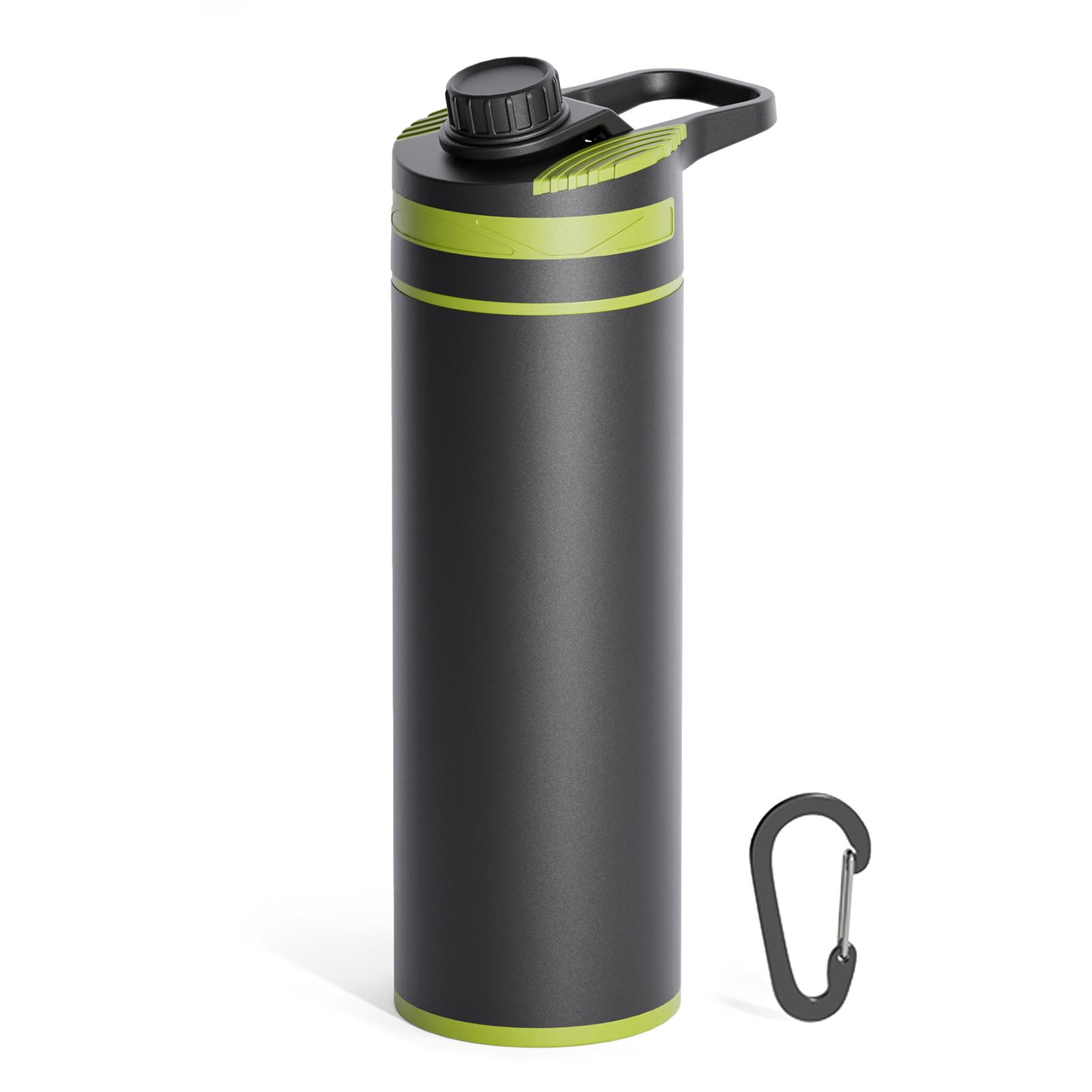 Clrly Filtered Water Bottle  -Fine Filter Portable Outdoor Water Purifier for Hiking Camping and Travel Water Filter Bottle