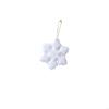 Premium Fuzzy-Coated Snow Crystalloid Ornament For Celebratory Adornment Durable Celebratory Tree J0MC